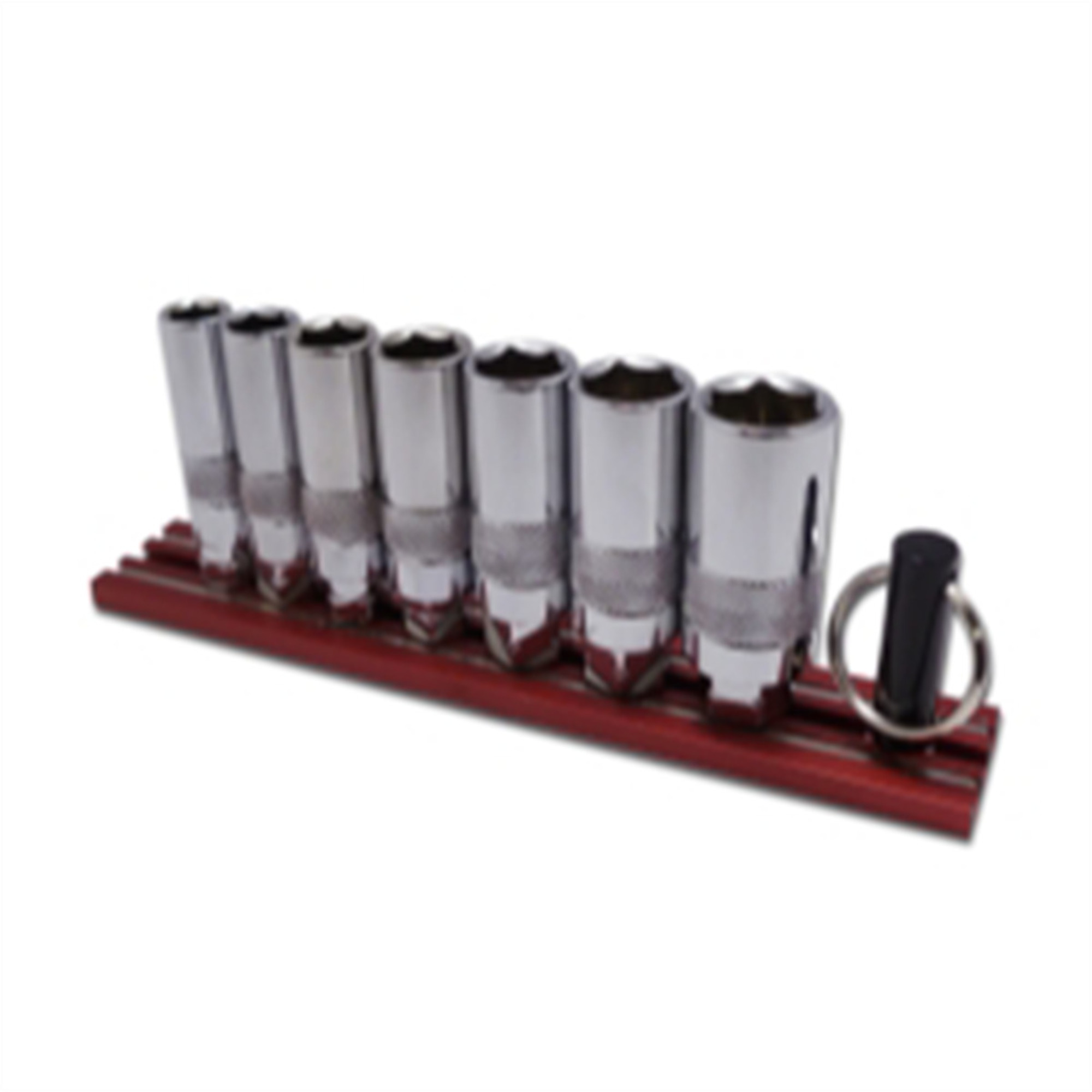 VIM Tools 7-Piece Dual Drive SAE Deep Chrome Sockets Set — 1/4in. Drive, Heat-Treated Alloy Steel, Model# VIMDD400D